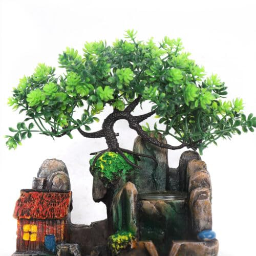 Zimmerbrunnen Tischbrunnen mit Beleuchtung Nebel LED Steingarten Tisch Zimmer Wasser Farbwechsel Springbrunnen Wasserspiel Befeuchtung Anwendung Gelegenheiten Schlafzimmer Wohnzimmer Studie