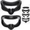 Growalleter VR Face Interface Mousse de Remplacement pour Meta Quest 3S, avec coussin facial en cuir PU, coton de soie glacée respirant, coussinet de nez anti-fuite, protecteur de lentille, design de