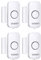 VOXON Wireless Door and Window Alarm Sensor 4 Pack 2 Modes Magnetic Window Door Burglar Alarm with 100dB Loud for Kids Safety Home Shop Security