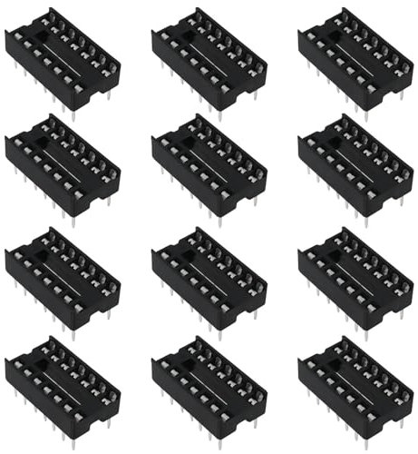 ECSiNG 50 Stück 14-polige DIP-IC-Sockel 2,54 Mm Pitch Chip-Sockel Lötadapter für Digitale Und Analoge Schaltkreise Computer- Und Elektronische Entwicklungsplatine 17 X 10 Mm