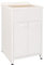 Bonussi Mobile Lavatoio da Esterno in Polipropilene e Alluminio 50x50x83 cm Bianco