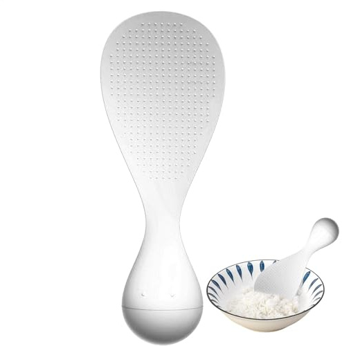 Anti-Stick Rice Spoon,Tumbler Design Non Stick Rice Serving Scoop | Kitchen Rice Servers Rice Cooking Spoon Suitable for Rice, Sushi Rice, Super Sticky Sweet Rice