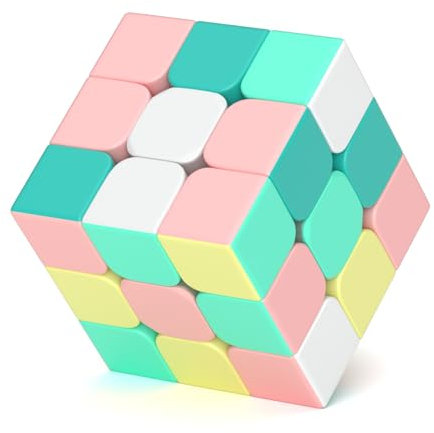 Riswistoy 3x3 Zauberwürfel - Pre-Lubricated, High Fault Tolerance, Smooth Rotation, ABS Material & Gel Coating | Ideal for Beginners & Pros with English Tutorial