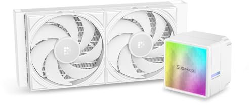 Sudokoo Sudokoo Refrigeración Líquida para CPU NEXAURA 240 WHITE, TDP 280W, Bomba PWM ARGB, 2500-3600RPM,Ventiladores FDB, Compatible con Intel LGA1851/1700/1200/ y AMD AM5/AM4, Blanco
