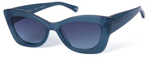 Blaues Bio-Acetat Butterfly Sonnenbrille mit UV-Schutz von Botaniq