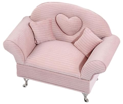 1:6 Miniatur Puppenhaus Zubehör Puppenhaus Zubehör Miniatur Möbel Einzelperson Sofa