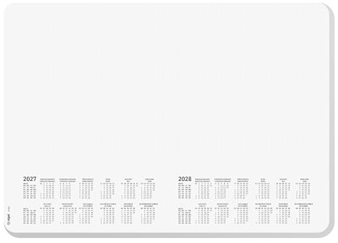 SIGEL Papier-Schreibtischunterlage DIN A3 Kalender 2027-2028 dotted | H7501, 30 Blatt mit abgerundeten Ecken zum Abreißen