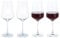 Dartington Crystal Cheers! Red Wine Glass, Set of 4 | Modern Red Wine Glasses | 237mm | 450ml | Dishwasher Safe | Classy and Elegant Glassware | Perfect for Entertaining | Gift for Family or Friends