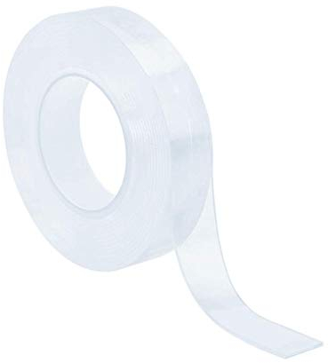 Traceless waschbares Klebeband, wiederverwendbare durchsichtige doppelseitige Anti-Rutsch-Nano-Gel-Pads, abnehmbarer klebriger Streifengriff (3 meters)