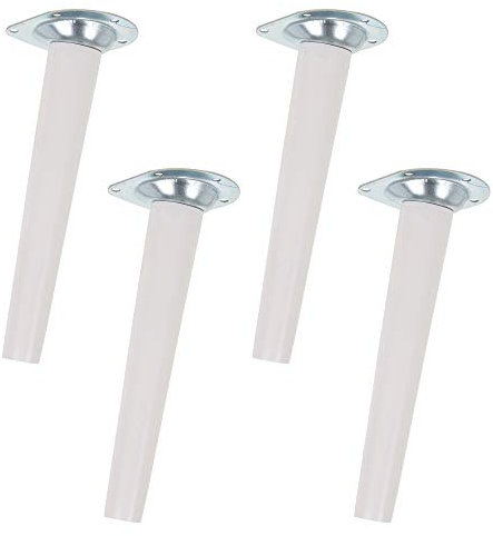 Set of 4 Wooden Scandinavian Furniture Replacement Legs (White)