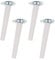 Set of 4 Wooden Scandinavian Furniture Replacement Legs (White)