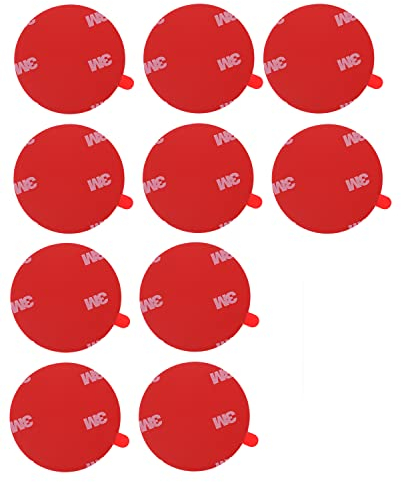 10 X (Durchmesser 50mm) 3M 4229P Doppelseitig adhäsive band dünn extra stark klebepads klettband wasserfest ablösbar Klettverschluss rückständelos Klettpunkte Klebeband Klebestreifen Hochleistung