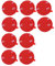 10 X (Durchmesser 50mm) 3M 4229P Doppelseitig adhäsive band dünn extra stark klebepads klettband wasserfest ablösbar Klettverschluss rückständelos Klettpunkte Klebeband Klebestreifen Hochleistung