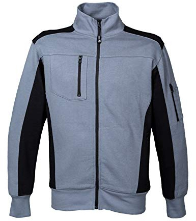 JRC Cambridge Felpa da Uomo in Cotone Poliestere Collo a Lupetto Chiusura Zip Tasca sul Petto e Braccio Verde/Nero