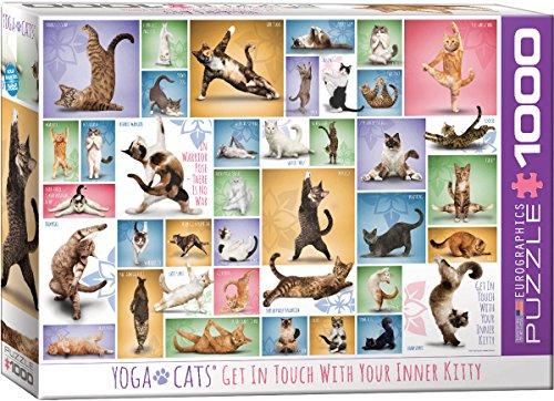 empireposter Yoga Katzen - 1000 Teile Puzzle Format 68x48 cm