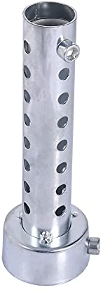 Auspuffschalldämpfer-Schalldämpferrohr, Universal-Motorrad-Auspuffdose DB Killer Schalldämpfer-Schalldämpfer-Schallwandeinsatz Silber(45mm)