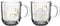 Leonardo Presente Geschenk-Tassen Set Enjoy, 2-teilig, spülmaschinengeeignete Glas-Tassen, Tee-Tassen mit goldenem Schriftzug und Motiv, 400 ml, 025602