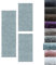 SIMPEX Bettumrandung Schlafzimmer 3teilig Shaggy Hochflor Teppich Blau Bettset: 2 mal 80x150 + 1 mal 80x250 - Schlafzimmer Teppich 3 Teilig Läufer Extra Weich Flauschig Bettvorleger Läuferset Halı