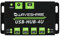 Industrial Grade USB HUB, with Metal Case, Extending 4X USB 2.0 Ports, ESD Protection, Support Multiple OS, Plug & Play