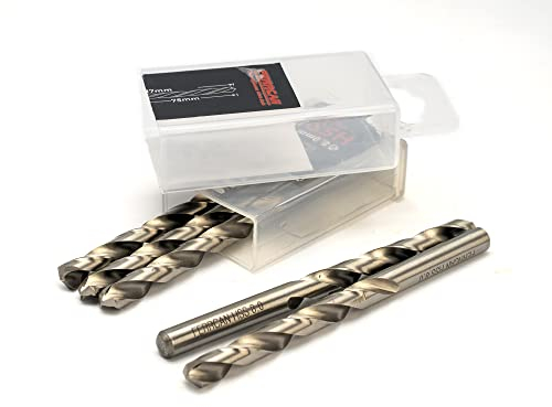 Ferrcan Brocas HSS M2 DIN 338 para Metal, Especiales para Hierro, Acero al carbono, hierro fundido,aluminio etc, (paquete de 5 unidades por medida) (8mm)