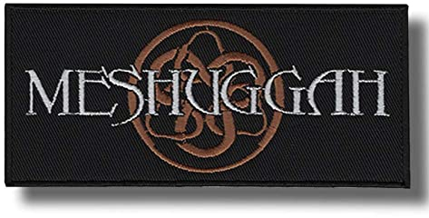 Meshuggah Band Patch - Black, Rectangular, Decorative Patch - Iron On Applique - Polyester - 1 Piece