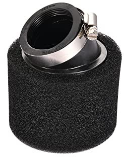 WOOSTAR 45mm Spugna Filtro Aria Curva Tubo Sostituzione per KLX CRF 125cc 150cc ATV Quad Scooter Dirt Pit Bike Nero