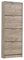 Homestyle4u 2168, Schuhschrank Schmal Grau Schuhregal hoch Schuhkipper Holz Schuhkommode Flur 4 Fächer 58 cm breit