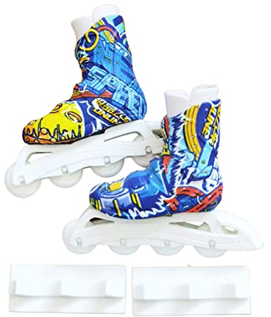 Yusheng Fingerschuhe Spielzeug | Rollschuhe Spielzeug für die Finger | Coole -Skateboardschuhe für Finger Breakdance Training Requisiten Home Schlüsselanhänger Dekoration für Kinder