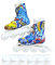 Yusheng Fingerschuhe Spielzeug | Rollschuhe Spielzeug für die Finger | Coole -Skateboardschuhe für Finger Breakdance Training Requisiten Home Schlüsselanhänger Dekoration für Kinder