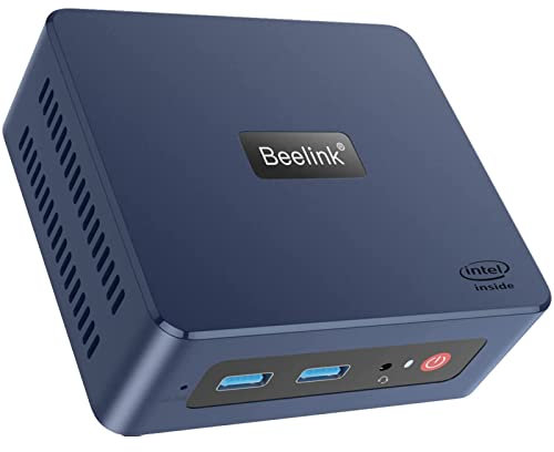Beelink U59 Mini PC Windows 10 Pro 8GB RAM/500GB SSD,11th Gen Intel® Jasper Lake Processor N5095,60Hz 4K UHD, Dual HDMI