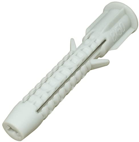 AERZETIX - C57877 - Lot de 50 Chevilles universelles à collerette polyvalentes Ø8x50 mm Multi-Usage - en Nylon - pour Fixation en béton Brique parpaing