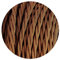 10 Meter Vintage 3 Core Light Brown Colour Twisted Electric Cable Fabric Covered Wire Italian Braided 0.75 mm Electrical Cable Flexible Wire for Lighting Other Appliances