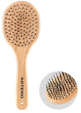 Artero Up & Down F2. Pettine per la Crin e la Coda del Cavallo. Distribuzione uniforme dei plettri che facilita l'acconciatura. Materiali resistenti. Echo di bambù.