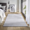 TacaHome Waschbarer Kurzflor Teppich Anti-Rutsch I Flauschiger Flachflor für Badezimmer Wohnzimmer Schlafzimmer Kinderzimmer Flur Läufer | 140 x 200 cm Grau