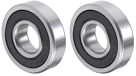 QUARKZMAN 16101-2RS Rillen Kugellager x 2Stk Chromstahl Doppelversiegelt für Mechanische Geräte und Haushaltsmittel [ID 12mm x AD 30mm x T 8mm]