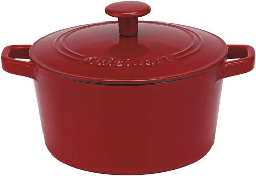Cuisinart Chef's Classic Cocotte ronde en fonte émaillée avec couvercle Rouge Venise 5 l