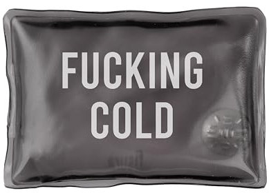 FISURA - Origineller Handwärmer.Origineller Mini-Gel-Handwärmer. Wiederverwendbarer Taschenwärmer. Für Aktivitäten im Freien. (1 stück Cold, Schwarz)