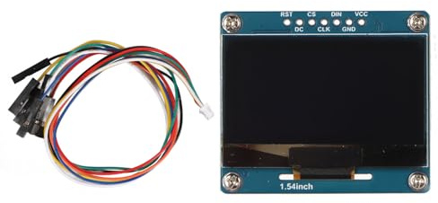 Garsent Ssd1309 1,54-Zoll-Anzeigemodul, 1,54-Zoll-organisches Leuchtdiodenmodul, 128 X 64 Auflösung, mit 3,3 V/5 V Arbeitspegel, für Raspi-Motherboards, Stm32 (1,54-Zoll-OLED-Modul (B))