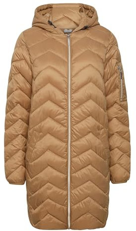 fransa FRBAPADDING 7 Outerwear Damen Steppjacke Übergangsjacke Jacke Steppjacke gefüttert mit Kapuze, Größe:L, Farbe:Malt Ball (181014)