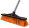 Newthinking Yard Broom Outdoor Heavy Duty, Long Handle Garden Brush with 40cm Wide Brush Head, Large Stiff Broom for Sweeping Your Yard, Garden & Decking