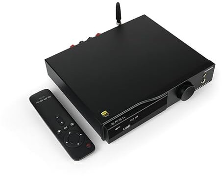 SMSL AO300 MA5332MS Clase D Amplificador de potencia con MA5332MS IC Bluetooth 5.1 MQA MQA-CD DAC CS43131 IC 4,4 mm/6,35 mm 768K/32Bit XMOS XU316 USB/BT/Coax/Opt/RCA/HDMI ARC Amplificador de entrada
