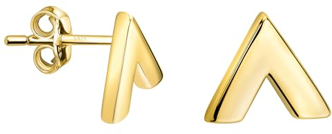 SOFIA MILANI - Damen Ohrringe 925 Silber - vergoldet/golden - Dreieck Ohrstecker - E2506