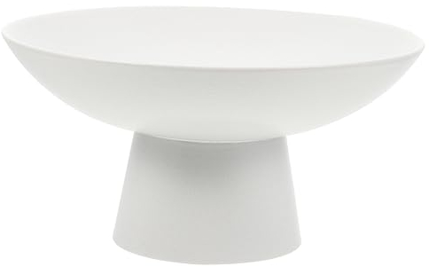 Zerodeko Bowl De Frutas Cerámico Pedestal Plato Decorativo Para Snacks y Postres Para Cocina y Diseño Elegante Para Decoración De Mesa