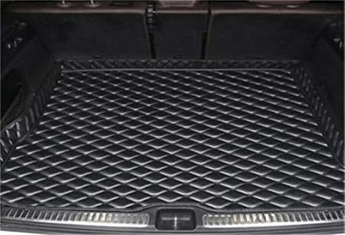 ABLSUR Bandeja Maletero Esteras para Maletero de Coche, Accesorios para Coche, artículos para Coche para Seat, Leon, Ibiza Coche Cuero Forro Alfombrillas (Color : Negro)