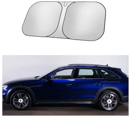 Parasol para Parabrisas de Coche para Audi A4 allroad,Titanio Plateado Parasol Coche Delantero Plegable Parasol Protección Rayos UV Accesorios Coche Interior