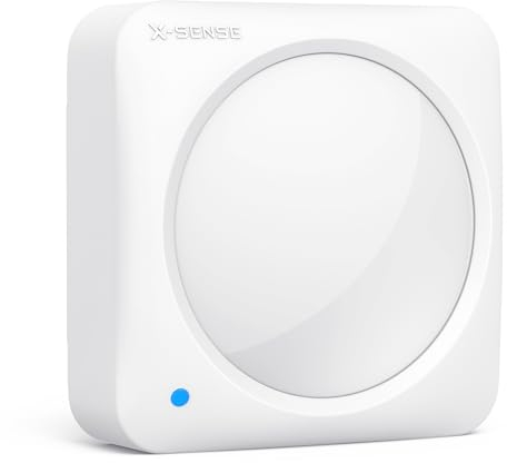 X-Sense Alarme à Détecteur de Mmouvement Intelligent, Accessoire pour Le Kit de Sécurité AS05/AS08 avec Pile Remplaçable, Compatible avec Alexa, Station de Base SBS50 Requise, SMS0A