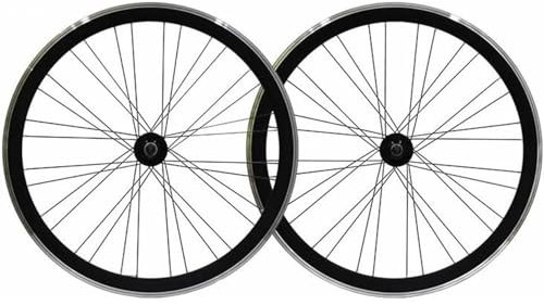 LXWKAI Fixie-Rad 700C 40MM Felge Laufradsatz V-Bremse Fixed Gear Single Speed Fahrradrad 32/36 Loch Naben 13 Zähne 2560G