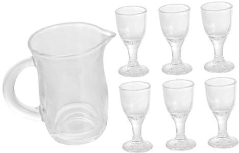 Ciieeo High Boron Glass Wine Decanting Cups Set Villeroy Boch Style Elegant Drinking Glasses for Liquor Bottle