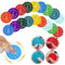 Mathe Fidget Spinner, 18Pcs Fidget Spinner Spielen, Additions Subtraktions Multiplikations und Divisions Mathe Lernspiele Zappel Spielzeug