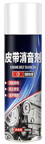 Kfz-Riemenpflegespray – Riemenpflege, Mit Wasserdichter Gürtelpflegefolie | 360 Ml Quiet Belt Conditioner Spray Verhindert Schmiermittel